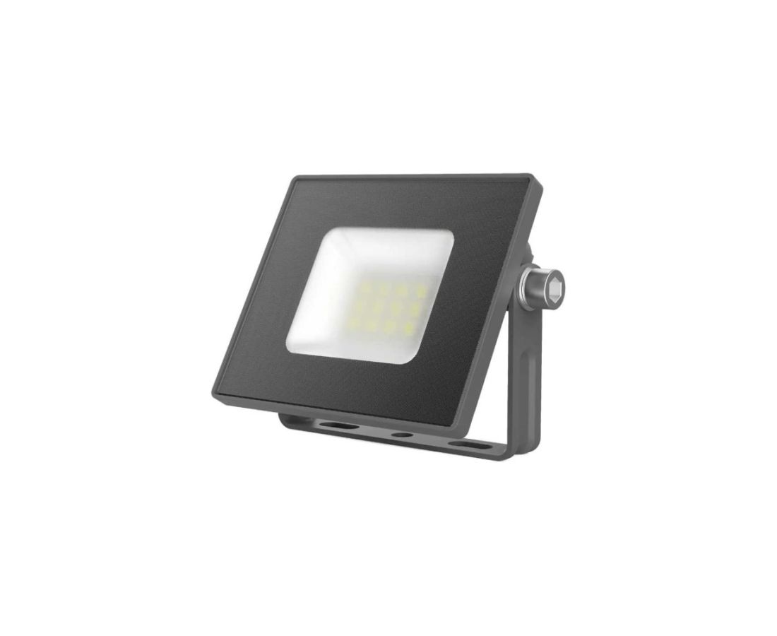 ლედ პროჟექტორი 10W IP65 6500K gauss შავი BASIC - 688100310 — პროჟექტორი